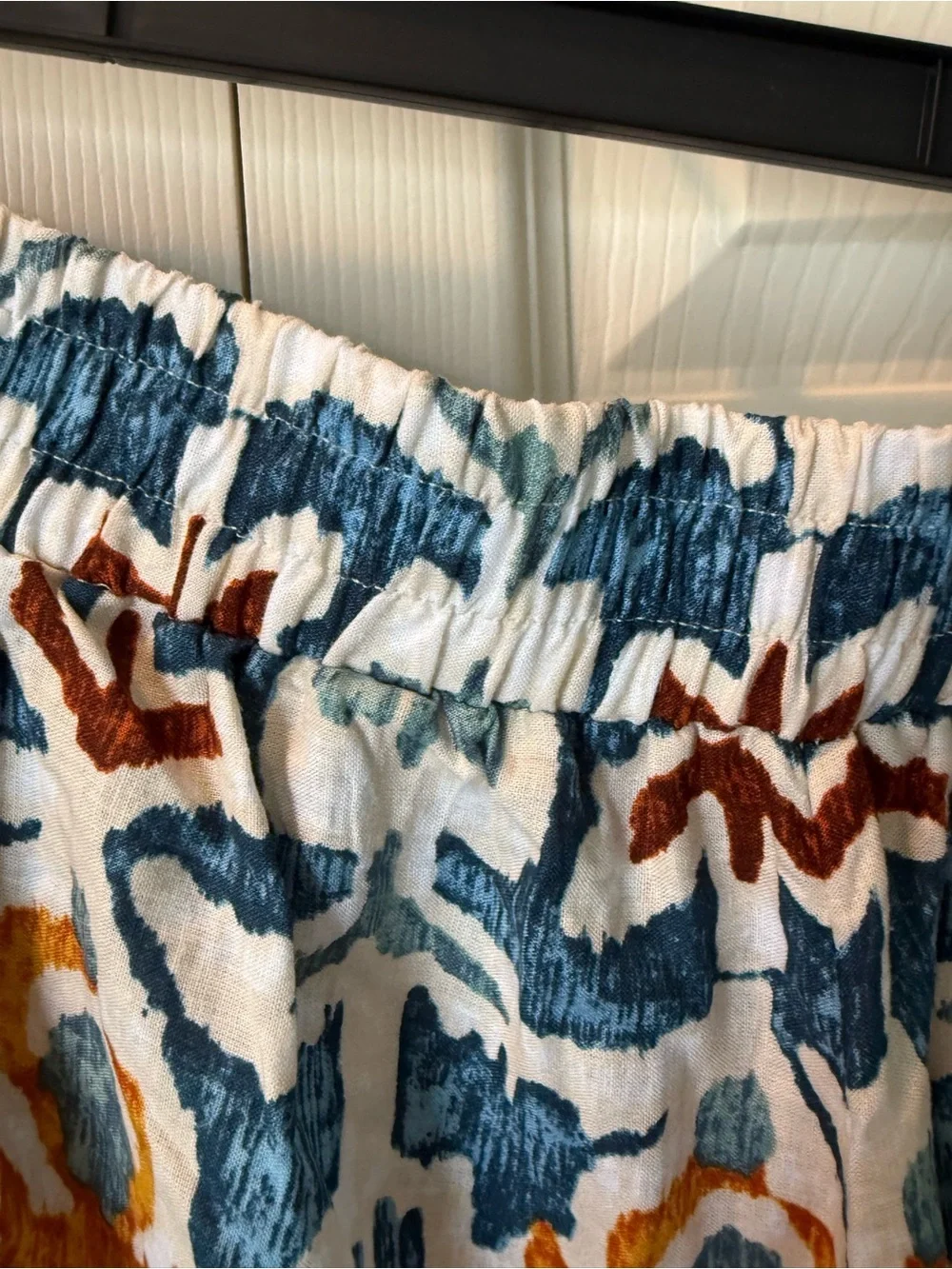 # Christian Siriano Multicolor Ikat Print Two-Piece Linen-blend Pant Set (3X/2X)